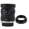 5MP HD Manual Iris Camera Lens 8mm Central Length C Mount for Security Low Distortion Compatibility view 1