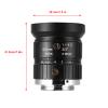 5MP HD Manual Iris Camera Lens 8mm Central Length C Mount for Security Low Distortion Compatibility view 3