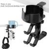 Desktop Gaming Accessories Stand, 3-in-1 Holder for Cup, Headphone and Controller, 20 lb Capacity (Black) view 3