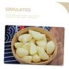 10pcs Lifelike Artificial Garlic Cloves Realistic Simulation Garlic Props for Home Decor Photography and Restaurant Decoration view 4