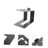 LIOOBO Metal Desktop Speaker Stand Bracket for Monitor Speakers Height Design Space Saving Holder for Enhanced Sound Quality Finish for Computer Audio Setup view 4