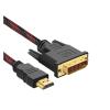 LINGQE HDMI to DVI Adapter Conversion HD Cable 1.5m 300cm 5m 10m Bidirectional Red Black Network 1080P High-Definition M>oni>tor Video Cable(1.5M) view 3