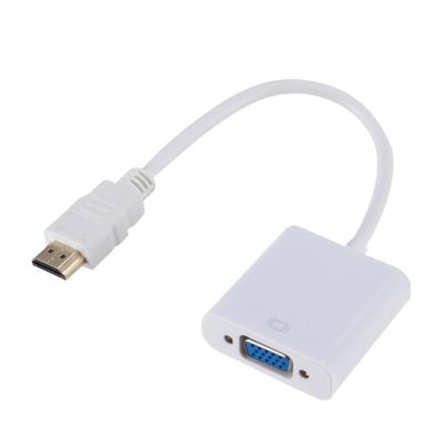 LINGQE TABLLYUGE HD 1080P HDMI to Adapter Converter Cable HDMI Male to Famale Digital Analog Converter for Tablet PC TV(White)