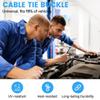 100 Pcs Nylon Universal Cable Tie Buckle - New T Multifunctional Nylon Zip Ties With Pin & Button Design Plastic Cable Fixion Tools Fasteners UV Resistant Zipties for Cars Daily Repair Bumper Clips view 2