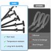 100 Pcs Nylon Universal Cable Tie Buckle - New T Multifunctional Nylon Zip Ties With Pin & Button Design Plastic Cable Fixion Tools Fasteners UV Resistant Zipties for Cars Daily Repair Bumper Clips view 3