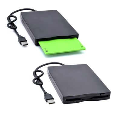 VILLCASE USB 2.0 External Floppy Disk Drive Portable 3.5-inch Diskette Reader High Data Transfer Rate Compatible Laptops and Desktops