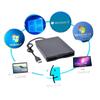 VILLCASE USB 2.0 External Floppy Disk Drive Portable 3.5-inch Diskette Reader High Data Transfer Rate Compatible Laptops and Desktops view 3