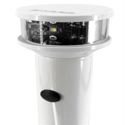SEAVIEW Dual Mount Lightbar Top Kit | C5 Certified Light on 12" Post + Single 1"-14 Thread for GPS/VHF/Wind | Please Contact us if You Need Help | LTBU1ALED12C5