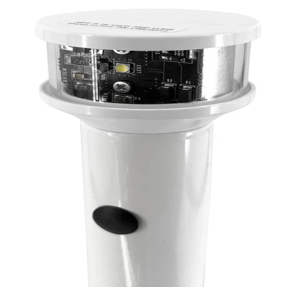 SEAVIEW Dual Mount Lightbar Top Kit | C5 Certified Light on 12" Post + Single 1"-14 Thread for GPS/VHF/Wind | Please Contact us if You Need Help | LTBU1ALED12C5