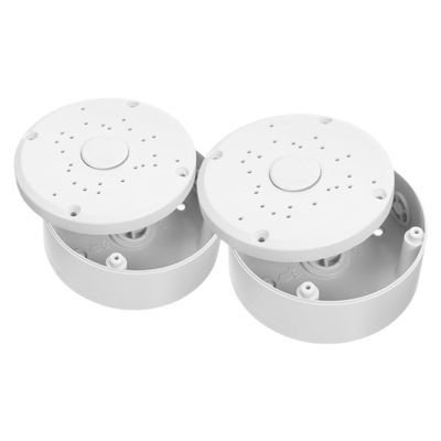 2Pcs Waterproof Camera Junction Box Cover Ceiling Mount Security Holder for Outdoor Cable Storage Box for Easy Installation and Power Line Concealment