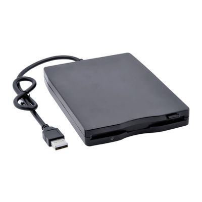 NUOBESTY External USB Floppy Disk Drive Portable High Speed Data Transfer for Compatible with Various Operating Systems Shock Noise Reduction Technology Sleek Black Design