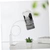 balacoo Spiral Base Phone Stand for Desk Adjustable Tablet Holder with Double Clamp Compatible with Smartphones and Tablets Sturdy Plastic Construction Black view 3