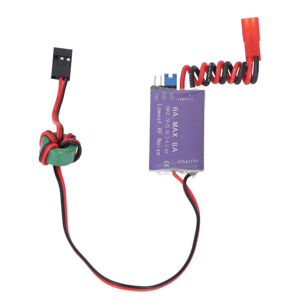 Yosoo 6V Voltage Regulator for RC Helicopters, 7.4V 6A UBEC Module Output Current 8A Anti Interference Loop Over Current Protection