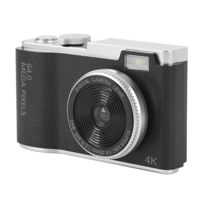4K 64MP Digital Camera, 2.4in Screen Portable Camera with16X Digital Zoom for Beginners Students (No Memory Card)