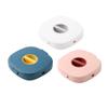 LIFKICH 3pcs Rotatable USB Cable Organizer Wire Storage Box for Tidy Cable Management Lightweight Portable for Home Office Use Comes and White