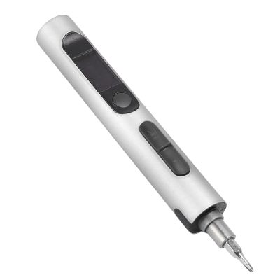 Electric Set, 32 in 1 Cordless Kit with Precise Bits for RC Laptop Phone Electronics Repair (Silver)