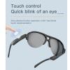 ASHATA F08 Smart Bluetooth Sunglasses for Men & Women, Touch Control, Smart Glasses Polarized Sunglasses Built in HD Mic & Double Open Ear Speakers, 20-20000Hz Response view 4