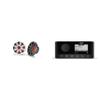 Fusion MS-RA60 Marine Stereo with Wireless Connectivity w/ KM65 6.5-Inch (165mm) Marine Coaxial Speakers with 3/4-Inch Tweeters, LED, 4-Ohm, Charcoal and White Grilles view 1