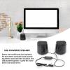 Dam Skerisi D2 USB Powered Multimedia Speakers, 3.5mm Wired Portable Speaker for Computer Phone Laptop, Stereo Surround Sound, Simple Fashion, Volume Adjustment view 4