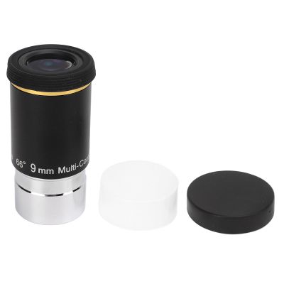 Astronomical Telescope Eyepiece 1.25in, 9mm Wide Angle, 66 Degrees Field of View, Definition Optical Glass Lens, for Bright Astronomical Observation, Nebula Watching, Holiday