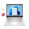 HP 2025 Student Laptop, Intel Processor N150(up to 3.6 GHz), 16G RAM, 256GB Storange (128GB UFS+128GB MSD) 14 Inch LED Screen,1 Year Office 365, Windows 11 Home,Silver,w/BTP Accessories view 1