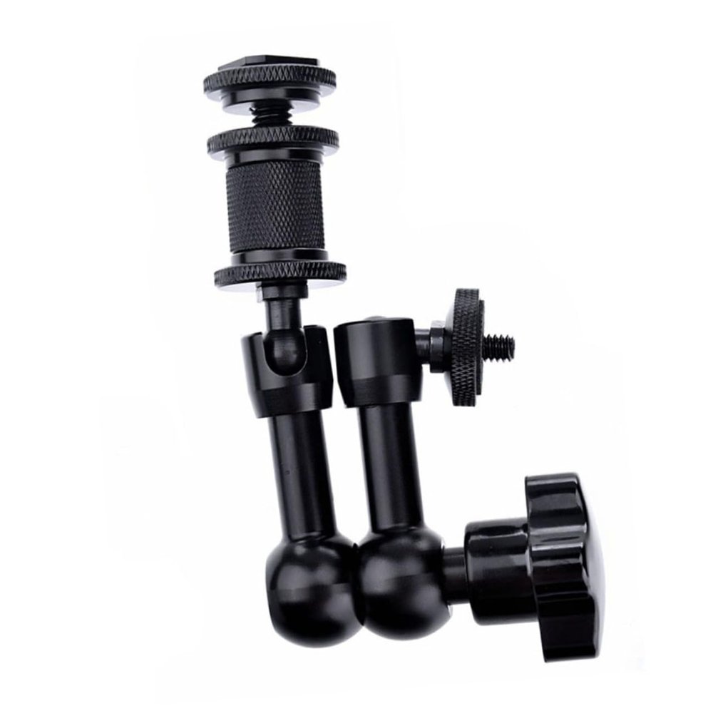 LABRIMP 11-Inch and 7-Inch Articulating Arm Set for Cameras and Monitors Adjustable Friction Power Compatible LED Lights and Photo Studio Equipment Black
