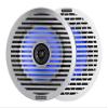 Fusion MS-RA60 Marine Stereo with Wireless Connectivity w/ (2 Pair) 51KM614FL 6.5-Inch (165mm) Thin-Mount Marine Coaxial Speakers with RGB LED, 4-Ohm, White & Silver Grilles Included view 2