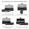 50mm Aluminium Alloy Plate Clamp, Dual Lock Ballhead, All Metal Locking Knob, Non Slip, Compatible with Most Tripods or Monopods, view 2