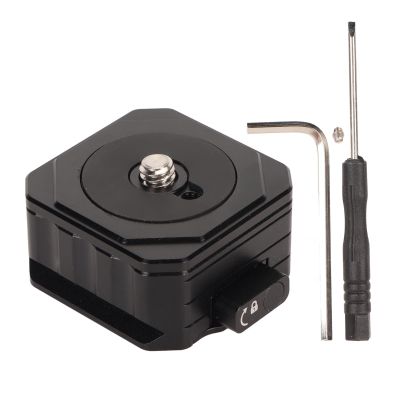 38mm Plate for DSLR Tripod, Dovetail Slot, Reversal Positioning, Single Knob Locking for Shake Reduction, Aluminum Alloy Material, Lightweight and Durably