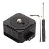 38mm Plate for DSLR Tripod, Dovetail Slot, Reversal Positioning, Single Knob Locking for Shake Reduction, Aluminum Alloy Material, Lightweight and Durably view 1