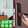 Pilipane Digital Door Lock Smart Lock Fingerprint Password IC Card Rose Gold Anti Theft Security for Office Home Aluminum Alloy view 4
