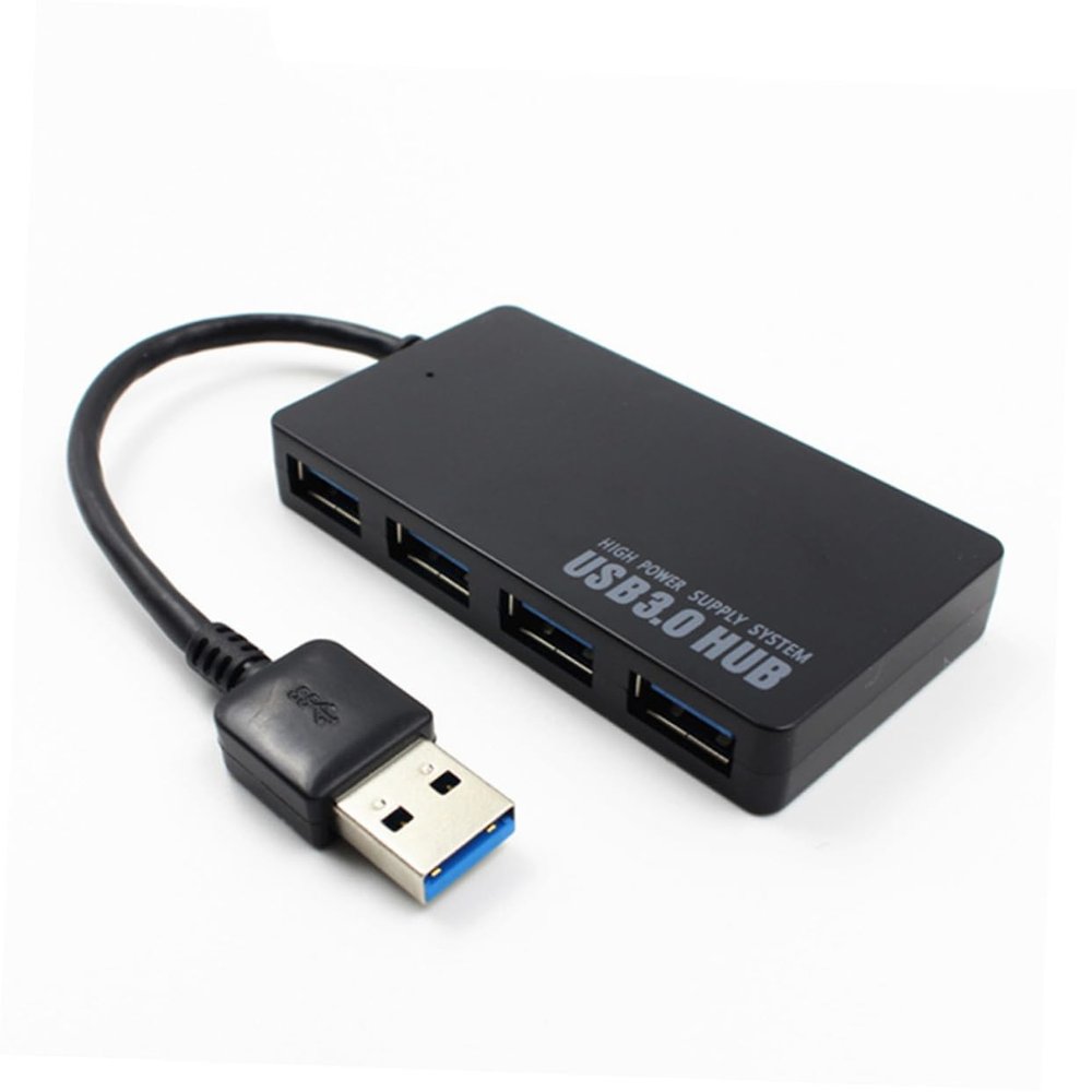 DOITOOL Ports USB Hub for Tablet High Speed USB with Backward Compatibility for Home Office Use Black USB Port Expander
