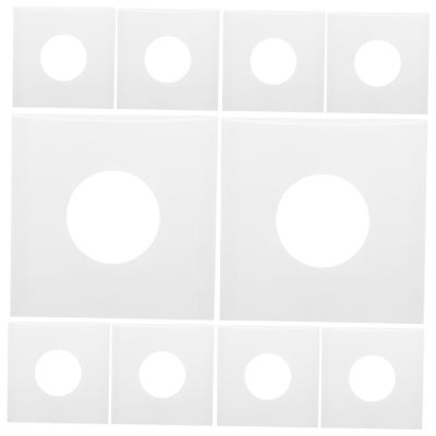 ABOOFAN 20pcs Vinyl Record Sleeves Protectors with Right Angle Design for Secure Storage Present for Music Lovers Breathable with Air Circulation