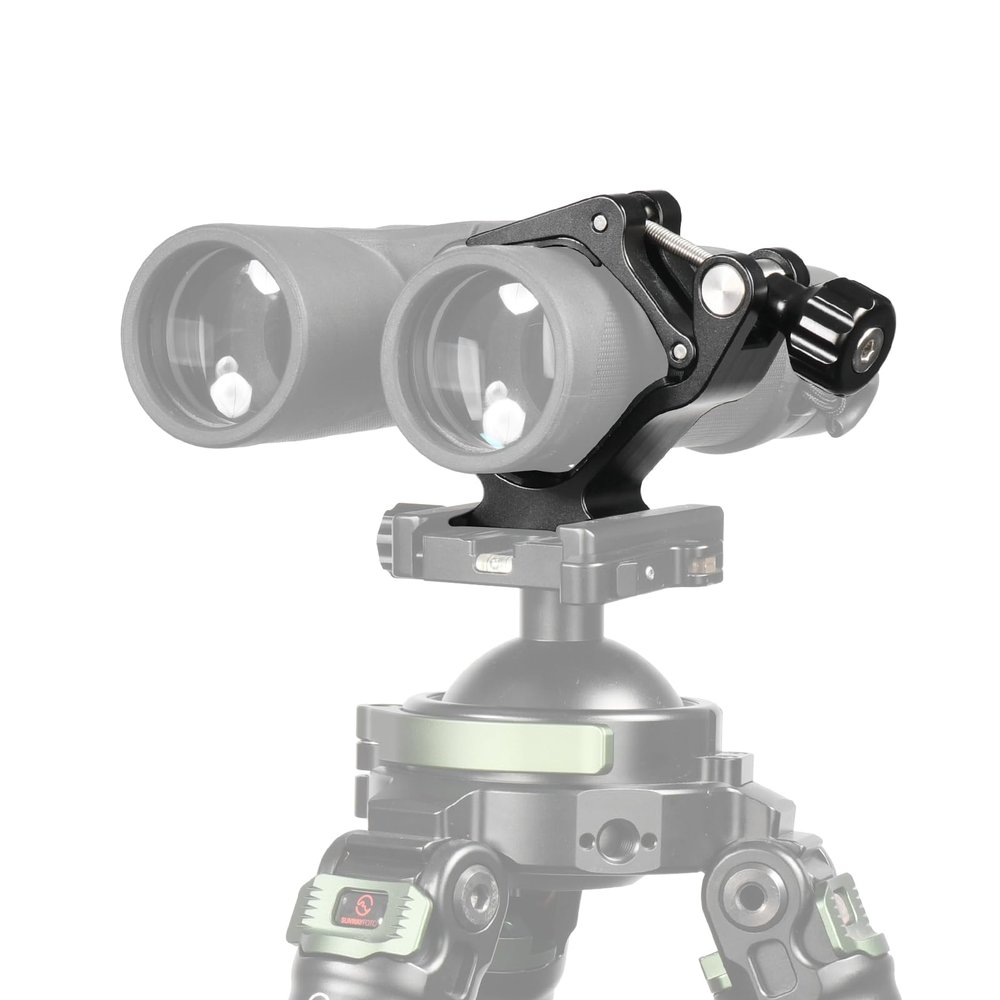 CC-10 Binocular Mount Clamp for Triopd with Arca Swiss Adapter,Compatible 1/4-20 and 3/8-16 Screw