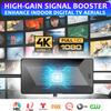 TV Antenna Amplifier, 25dB High Gain Signal Booster for Digital TV Antenna Indoor Outdoor, Low Noise and Clears Up Pixelated Amplifier, Adjustable Reception Range, USB Cable Power SupplyBlack view 2