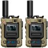OMIZN M8 Global Walkie Talkie with SIM Card Unlimited Range Cellular Network PoC Two Way Radios Long Range 6800mAh AES256 IP54 Shockproof Noise Reduction MON Type-C Charging 2 Pack