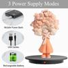 JAYEGT Motorized Rotating Display Stand,350Lbs Load,360 Degree Electric Rotating Turntable for Photography Products Display, Show,Remote Control +5 Colors Backgrounds (Black/23.6Inch/Rechargeable) view 3