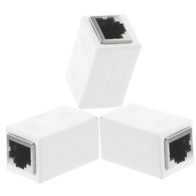 WATIIFUFU 3pcs Ethernet Coupler Adapter for Female to Female Connector for Network Extension and Performance Optimization