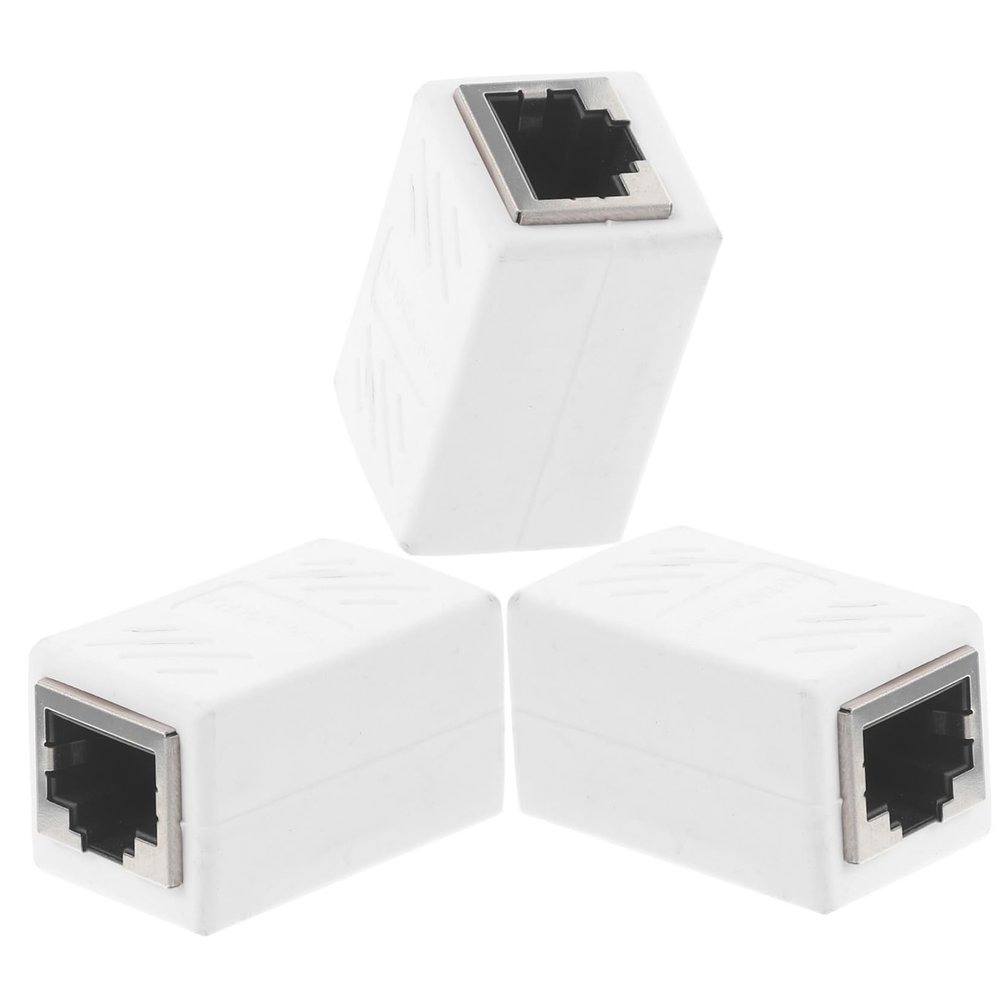 WATIIFUFU 3pcs Ethernet Coupler Adapter for Female to Female Connector for Network Extension and Performance Optimization