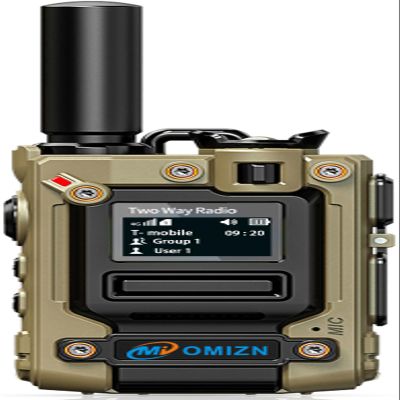 OMIZN M8 Global Walkie Talkie with SIM Card Unlimited Range Cellular Network PoC Two Way Radios Long Range 6800mAh AES256 IP54 Shockproof Noise Reduction MON Type-C Charging 1 Pack