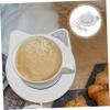 JECOMPRIS 1Set Mug Warmer USB Charging Coaster Thermostatic Cup Mat for Office Use Automatic Shut Off Elegant White Design for Lovers Keeps Beverages Warm view 3