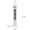 DIYEAH USB Mini Cooling Fan with Light Bladeless Desk Fan for Home Office Oscillating Function Safe for Elderly Summer Accessory White view 2