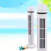 DIYEAH USB Mini Cooling Fan with Light Bladeless Desk Fan for Home Office Oscillating Function Safe for Elderly Summer Accessory White view 3