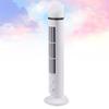 DIYEAH USB Mini Cooling Fan with Light Bladeless Desk Fan for Home Office Oscillating Function Safe for Elderly Summer Accessory White view 4