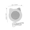 ULTECHNOVO 1Set Constant Temperature Mug Warmer Electric Tea Cup Heater Auto Shut Off Coaster for Milk and Sleek White Design for Home Office Use view 2