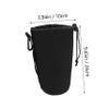 Gadpiparty 2PCS Neoprene Lens Pouch Bag for DSLR Camera Lens Water-Resistant Flexible Insulation Drawstring Closure for Photographers view 2