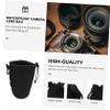 Gadpiparty 2PCS Neoprene Lens Pouch Bag for DSLR Camera Lens Water-Resistant Flexible Insulation Drawstring Closure for Photographers view 3
