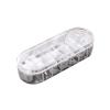 Cable Tidy Box Compartment Data line Storage Box Office Storage Desktop with Cover Transparent Compartment Earphone Jewelry Storage Box Cable Management view 1