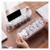 Cable Tidy Box Compartment Data line Storage Box Office Storage Desktop with Cover Transparent Compartment Earphone Jewelry Storage Box Cable Management view 2