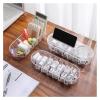 Cable Tidy Box Compartment Data line Storage Box Office Storage Desktop with Cover Transparent Compartment Earphone Jewelry Storage Box Cable Management view 4